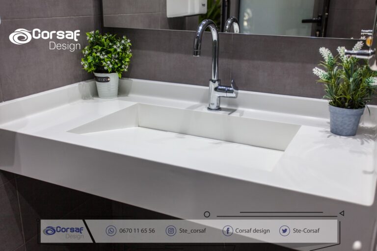 Réalisation sur mesure du comptoir et de la vasque pour Othy’s Diner à Agadir – Corsaf Design 1