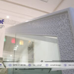 Escalier design sur mesure en solid surface gravée CNC – Réalisation pour Villa à Iligh, Agadir4