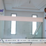 Escalier design sur mesure en solid surface gravée CNC – Réalisation pour Villa à Iligh, Agadir2