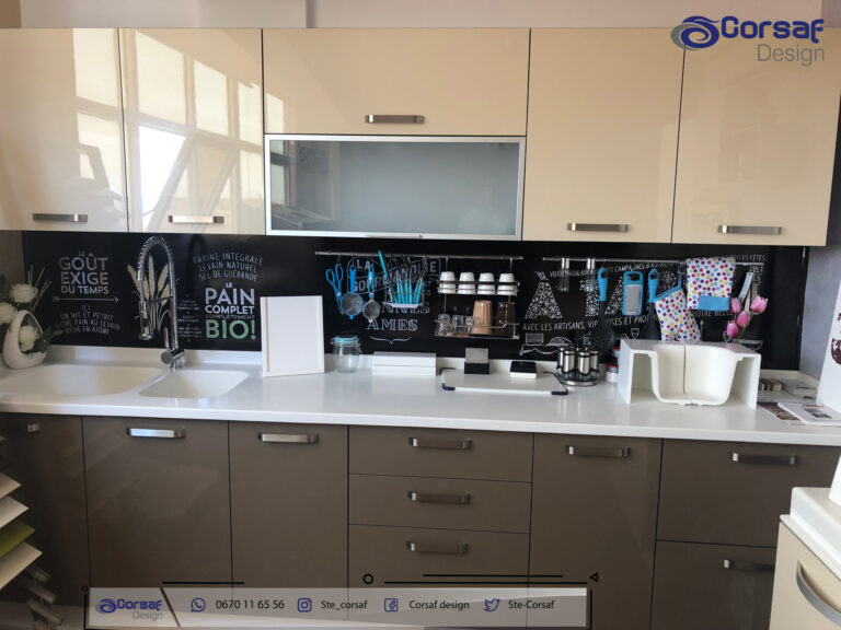 Cuisine moderne en Corian blanc – Élégance et durabilité par Corsaf Design 5